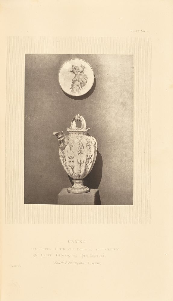 Plate and cruet by William Chaffers