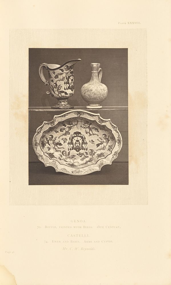 Bottle, ewer, and basin by William Chaffers