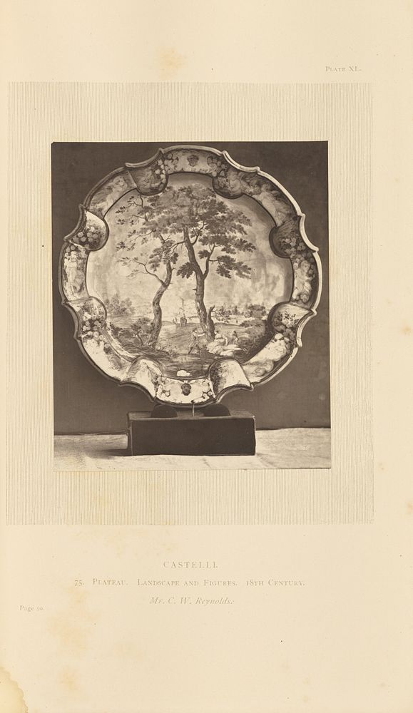 Decorative plate by William Chaffers