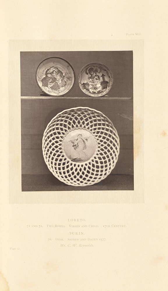 Two bowls and plate by William Chaffers