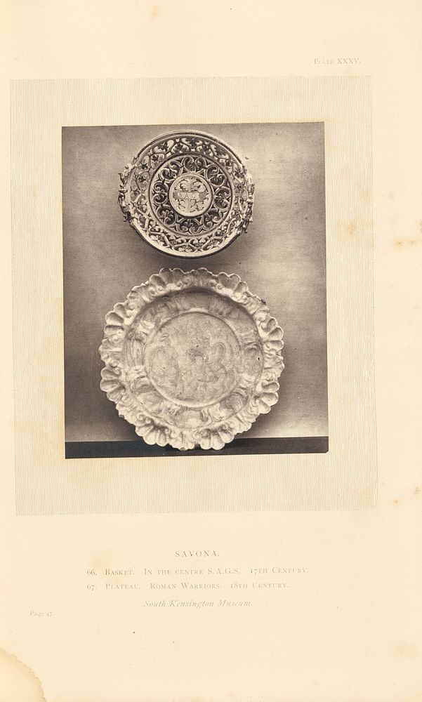 Basket and plate by William Chaffers