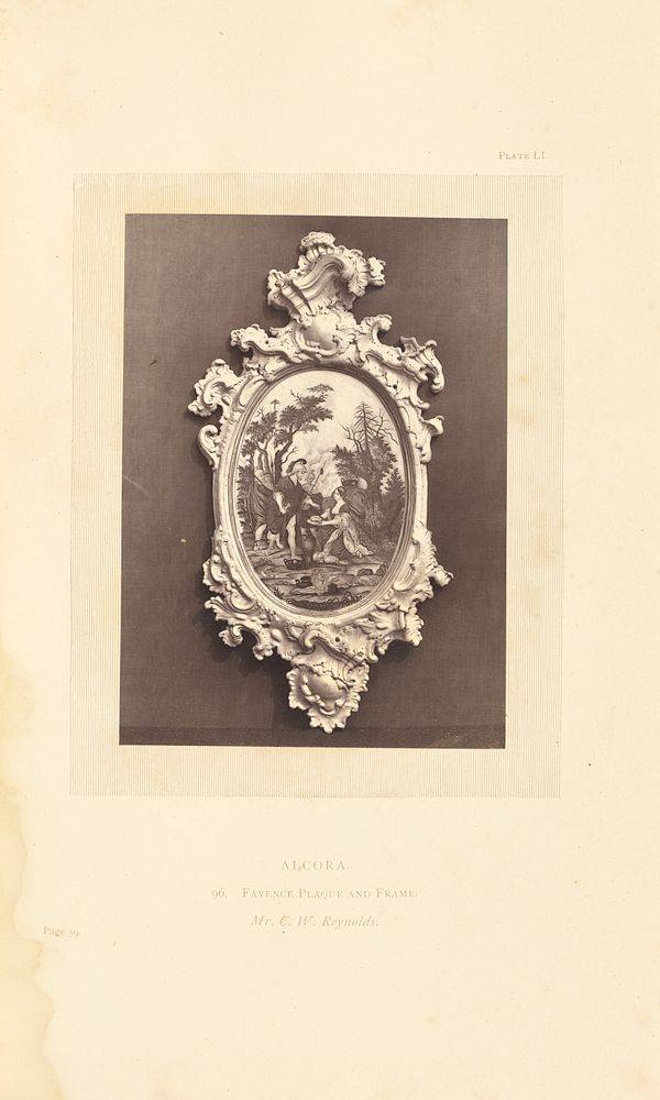 Decorative plaque by William Chaffers