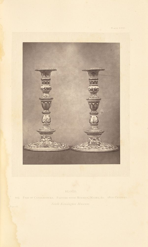 Pair of candlesticks by William Chaffers