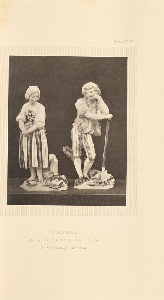 Two earthenware figures by William Chaffers