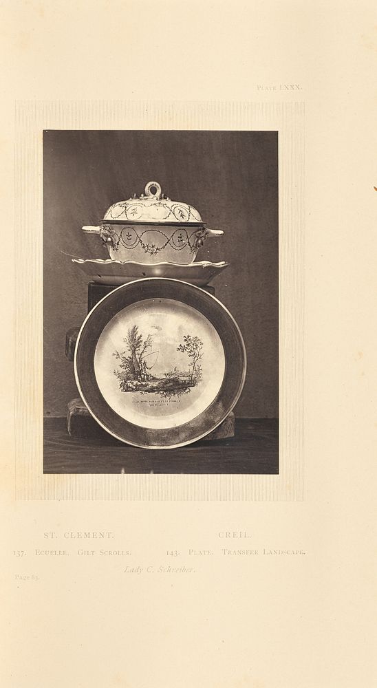Ecuelle and plate by William Chaffers