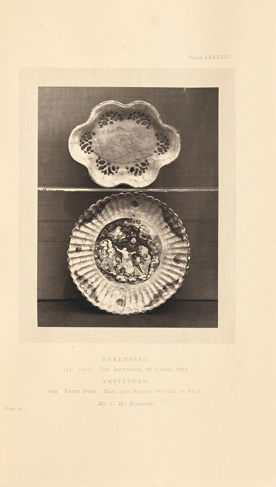 Two dishes by William Chaffers
