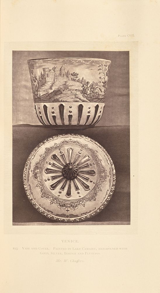 Vase and lid by William Chaffers