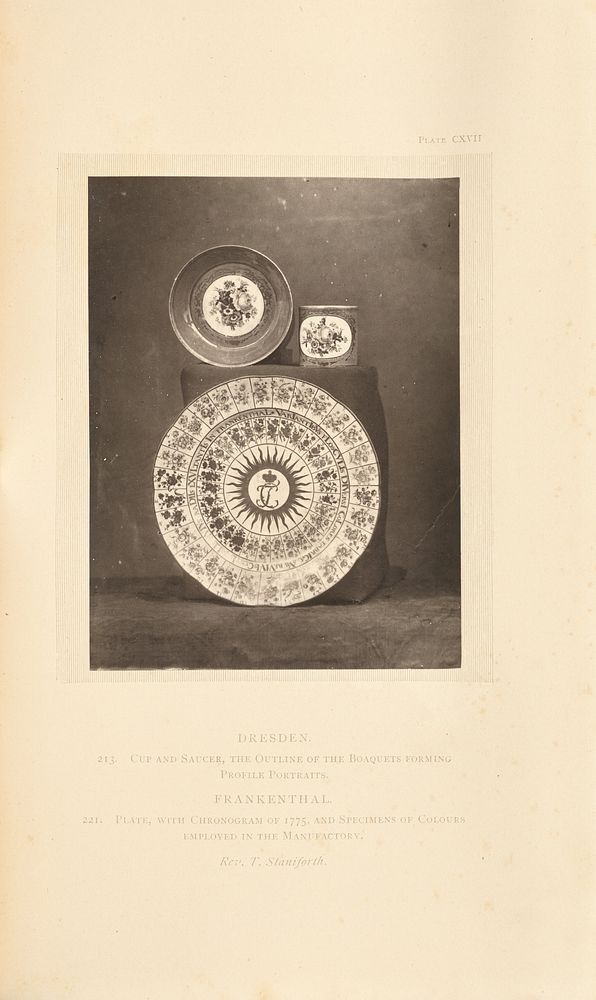 Plate, cup, and saucer by William Chaffers