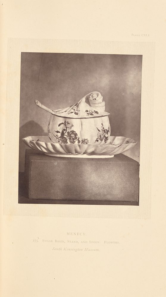 Sugar bowl, dish, and spoon by William Chaffers