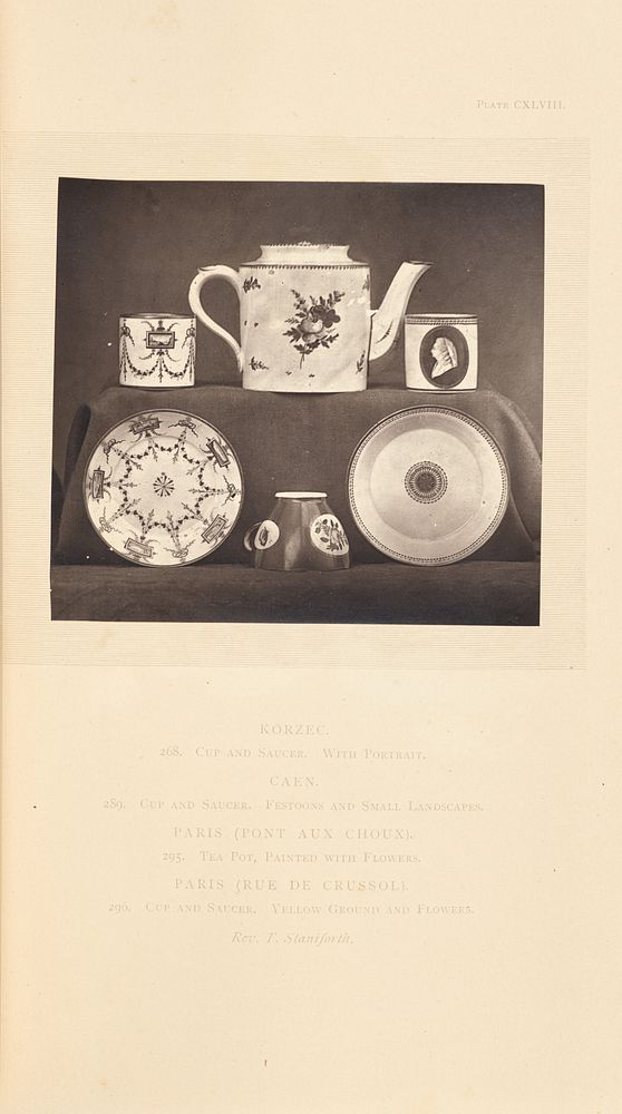 Tea pot with cups and saucers by William Chaffers