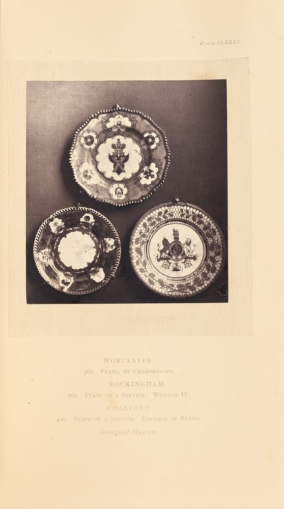 Three plates by William Chaffers