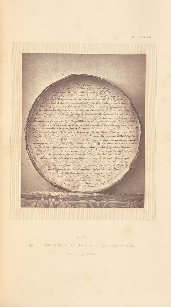 Round box with inscription by William Chaffers