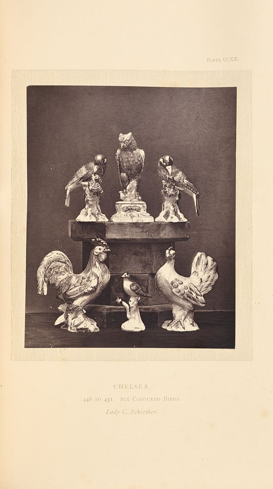 Six bird figurines by William Chaffers