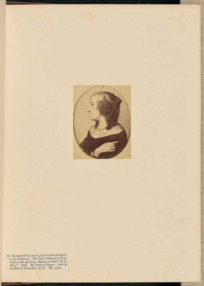 Elizabeth Claypole by Charles Thurston Thompson