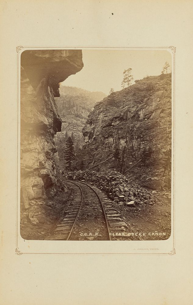 Colorado Central Railroad, Clear Creek Cañon by Joseph Collier