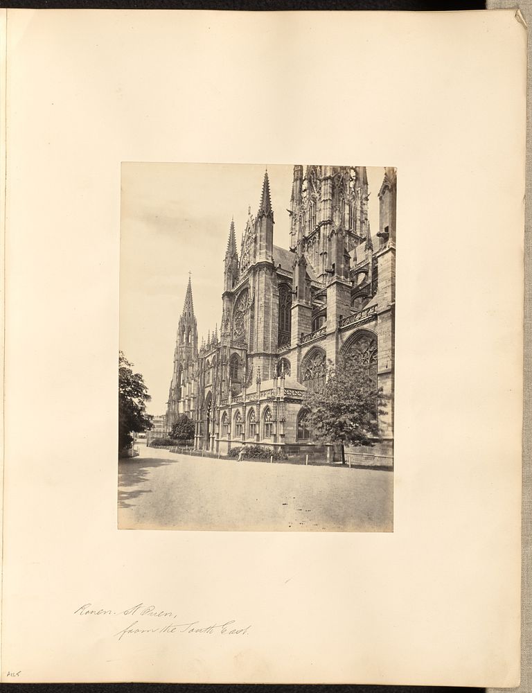 Rouen St. Ouen from the South East by Francis Frith
