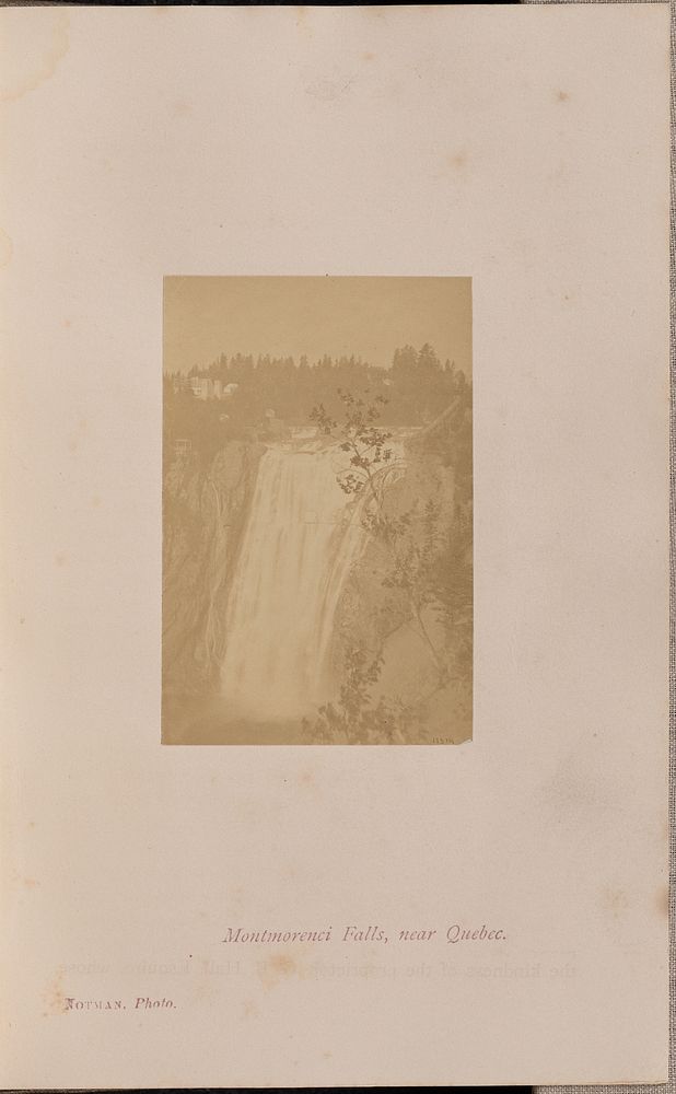 Montmorenci Falls, near Quebec by William Notman