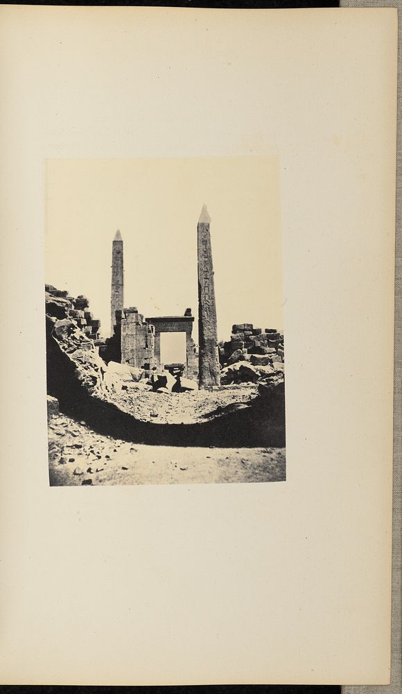 Ruins of a gateway and two obelisks by Henry Cammas and André Lefèvre