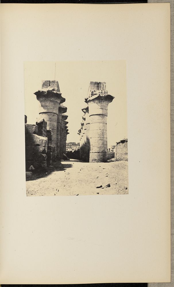 View between rows of columns by Henry Cammas and André Lefèvre