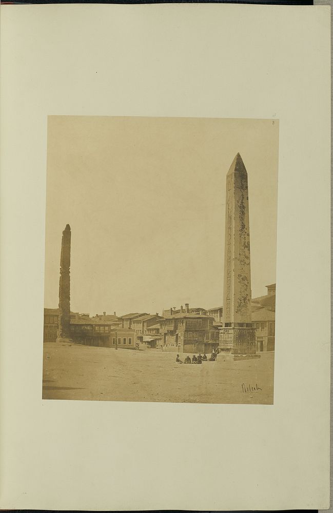 Obelisks in the Hippodrome. Between Them is the Column of Twisted Serpents Which Supported the Tripod in the Temple of…