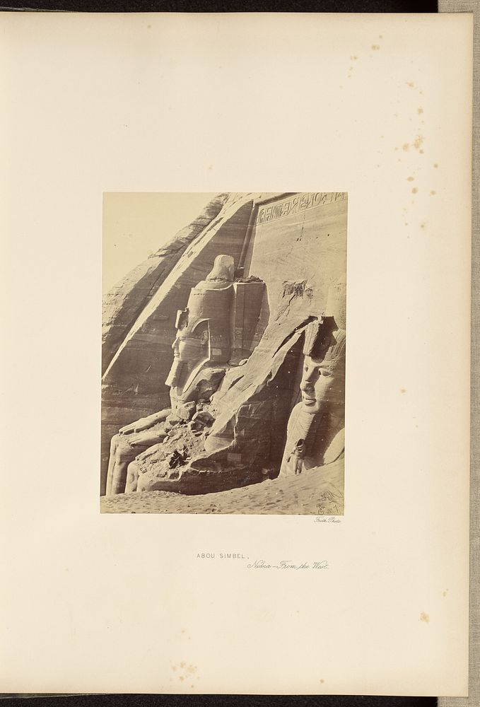 Abou Simbel, Nubia - From the West by Francis Frith