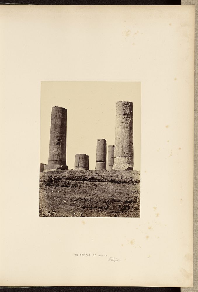 The Temple of Amara, Ethiopia by Francis Frith