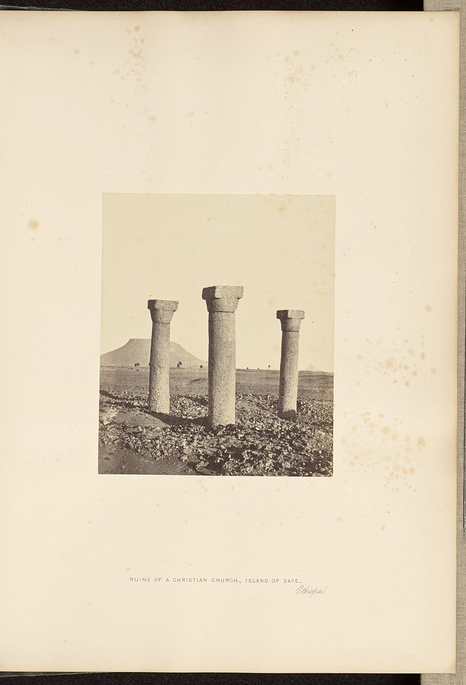 Ruins of a Christian Church, Island of Saye - Ethiopia by Francis Frith