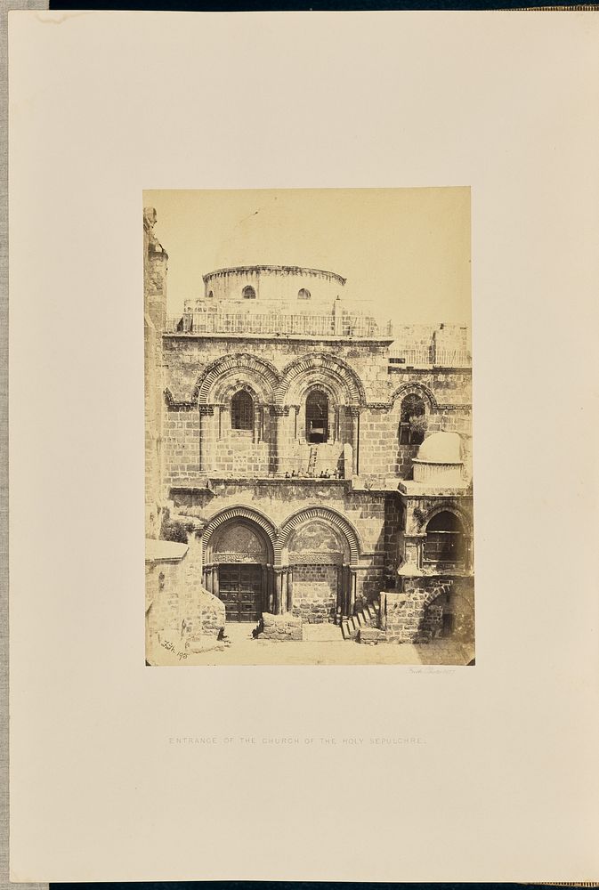 Entrance of the Church of the Holy Sepulchre by Francis Frith