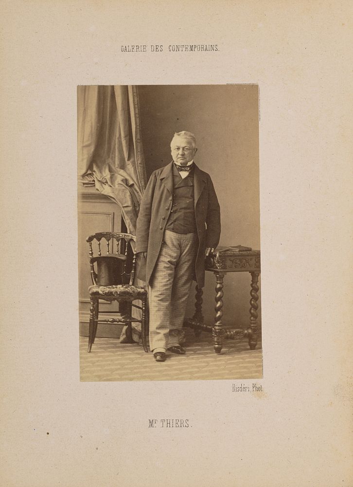 Monsieur Thiers by André Adolphe Eugène Disdéri