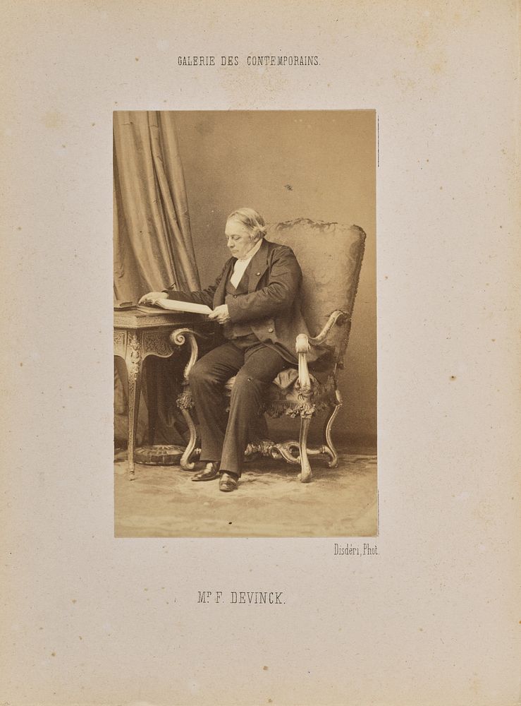 Monsieur François Devinck by André Adolphe Eugène Disdéri