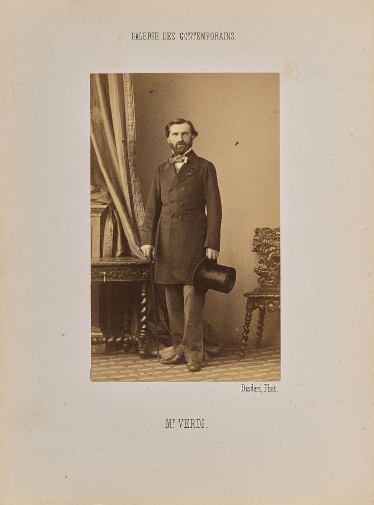 Monsieur Verdi by André Adolphe Eugène Disdéri