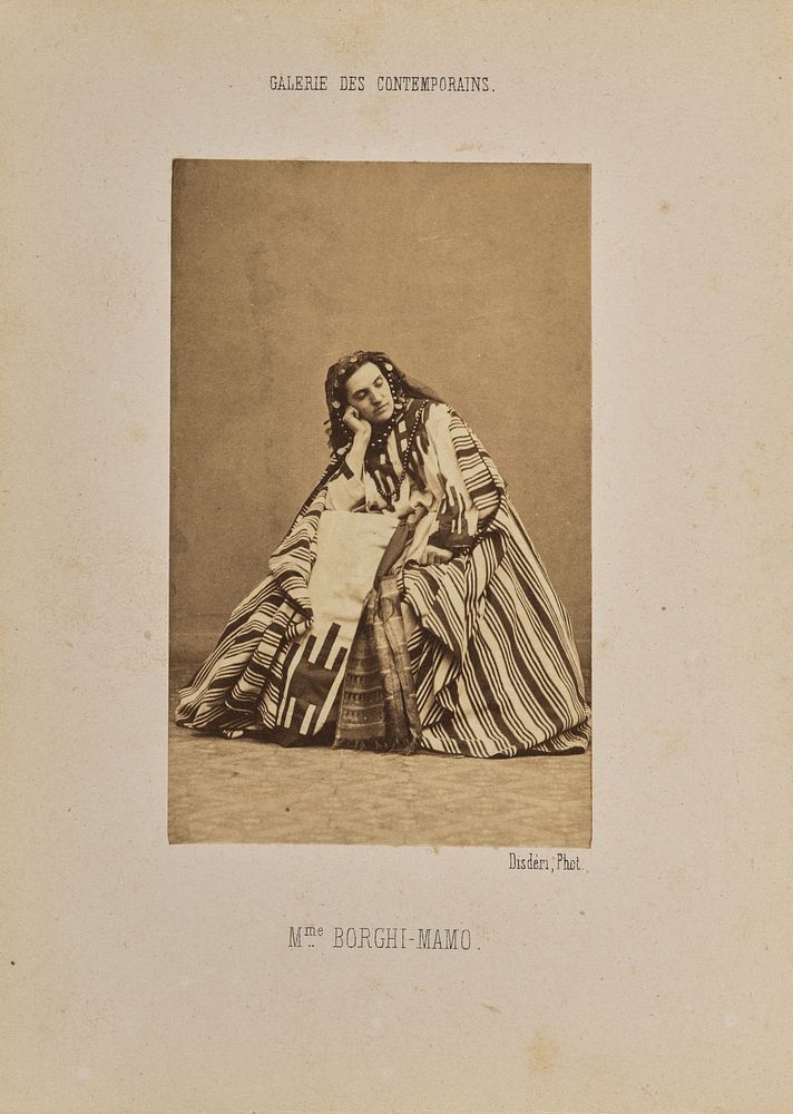Madame Borghi-Mamo by André Adolphe Eugène Disdéri