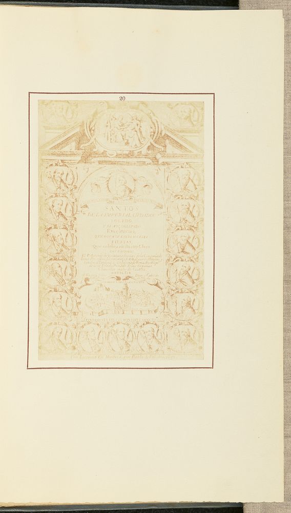Title Page to Los Santos de Toledo by Nicolaas Henneman