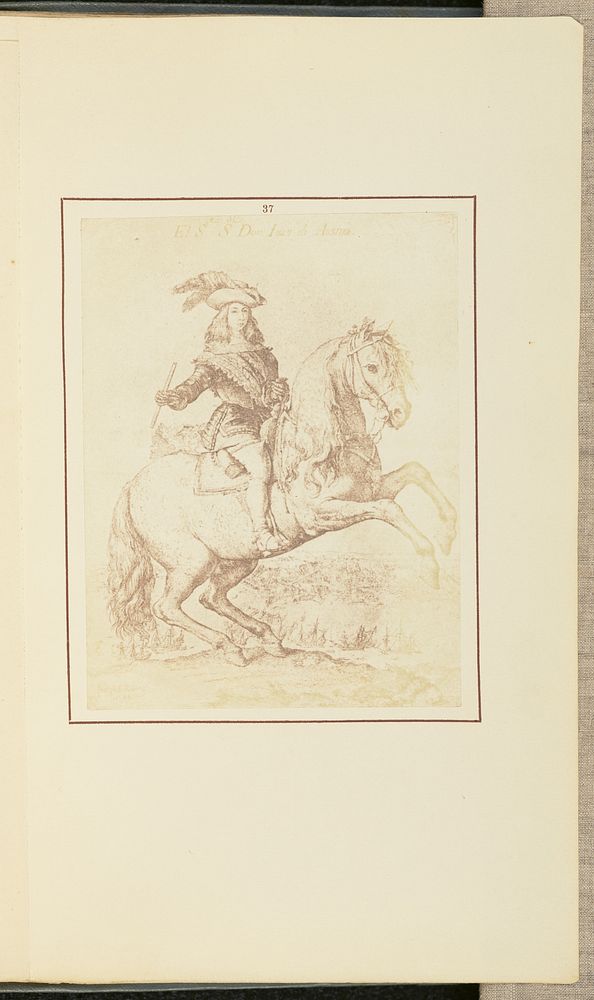 Etching of Don Juan of Austria by Nicolaas Henneman