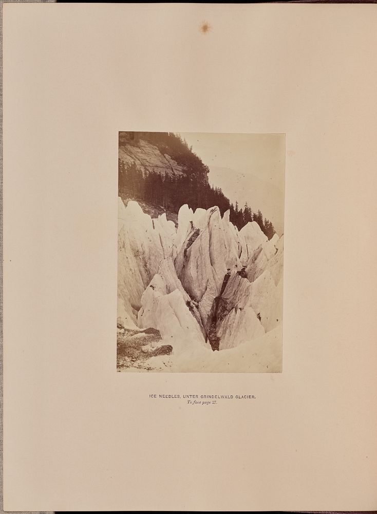 Ice-Needles - Unter Grindelwald Glacier by Ernest H Edwards