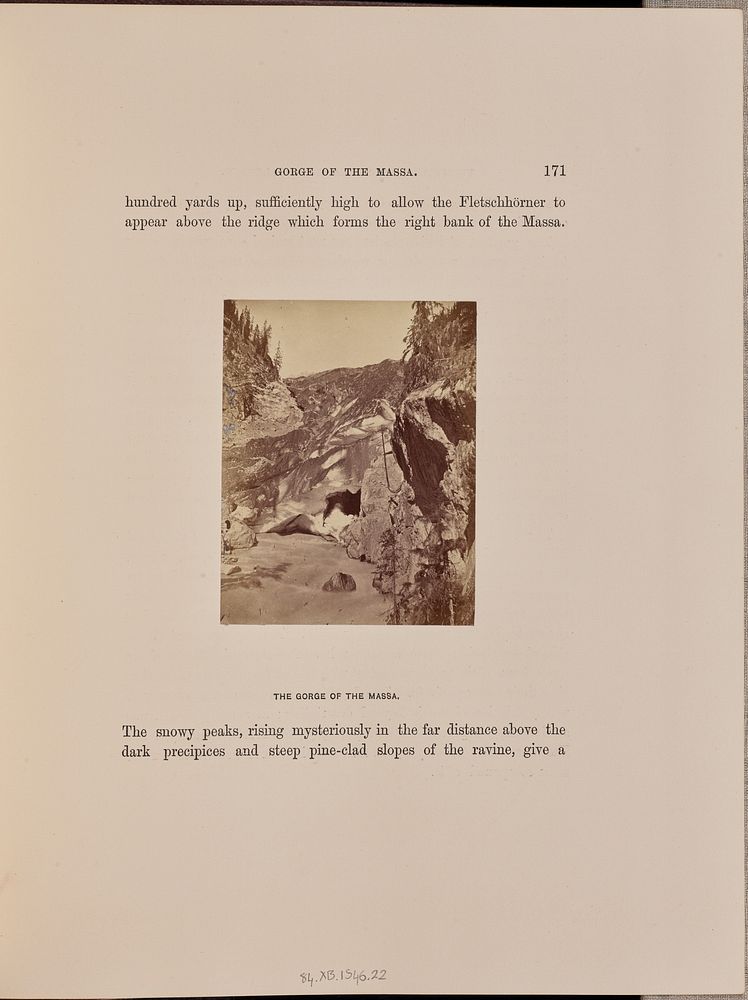 The Gorge of the Massa by Ernest H Edwards