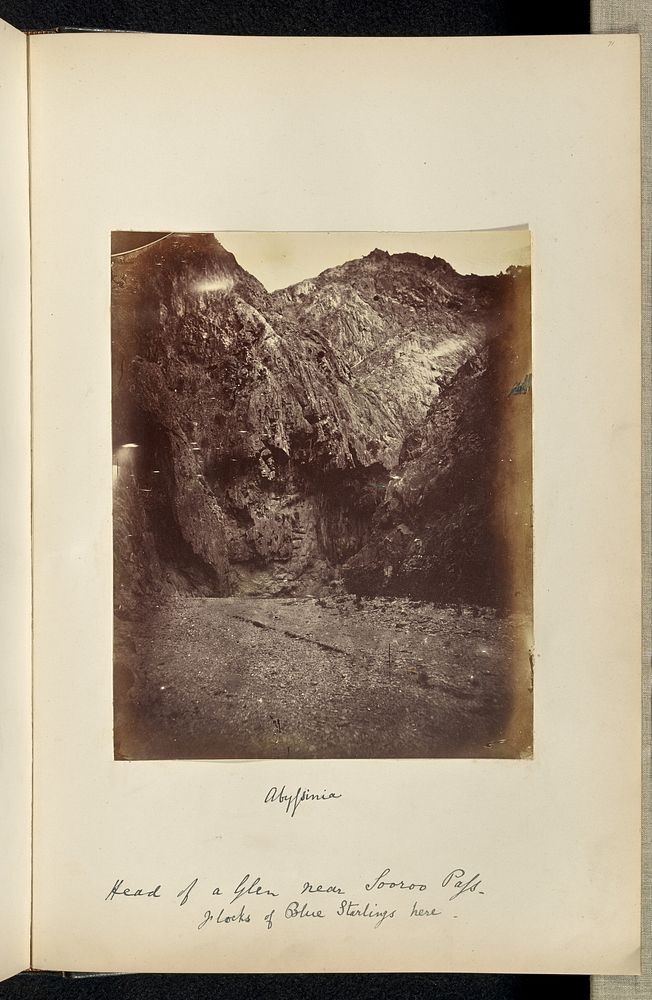Abyssinia. Head of a Glen near Sooroo Pass by Ronald Ruthven Leslie Melville
