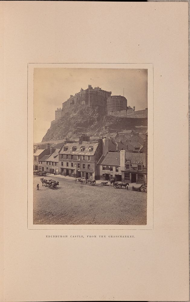 Edinburgh Castle, from the Grassmarket by George Washington Wilson