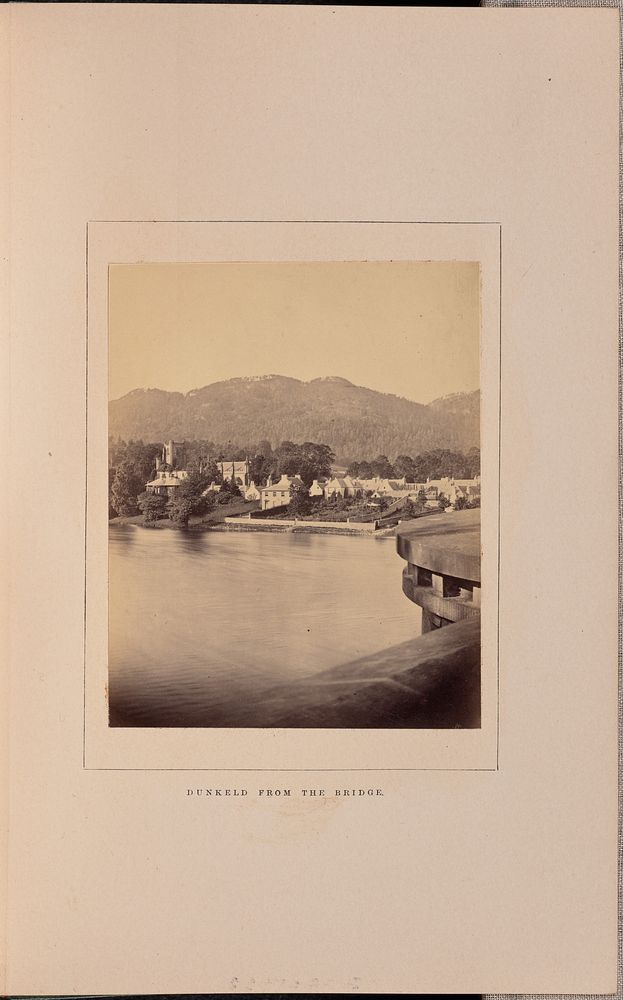 Dunkeld from the bridge by George Washington Wilson