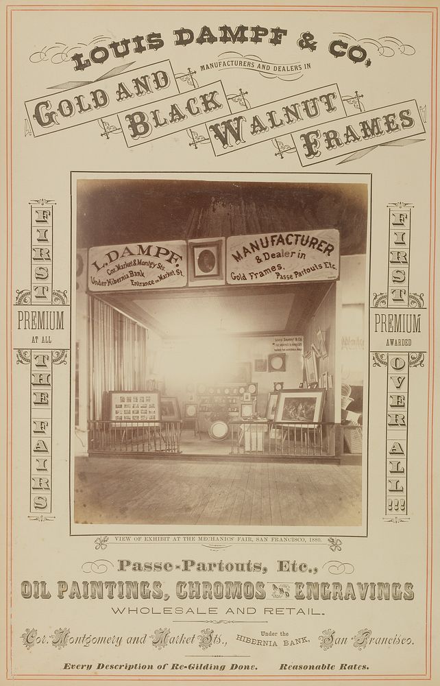 View of Exhibit at the Mechanics' Fair, San Francisco by I W Taber