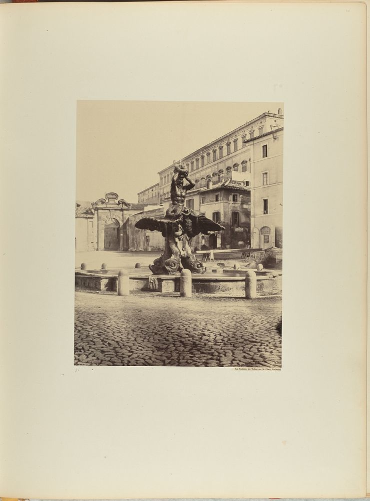 La Fontaine du Triton sur la Place Barberini by James Anderson