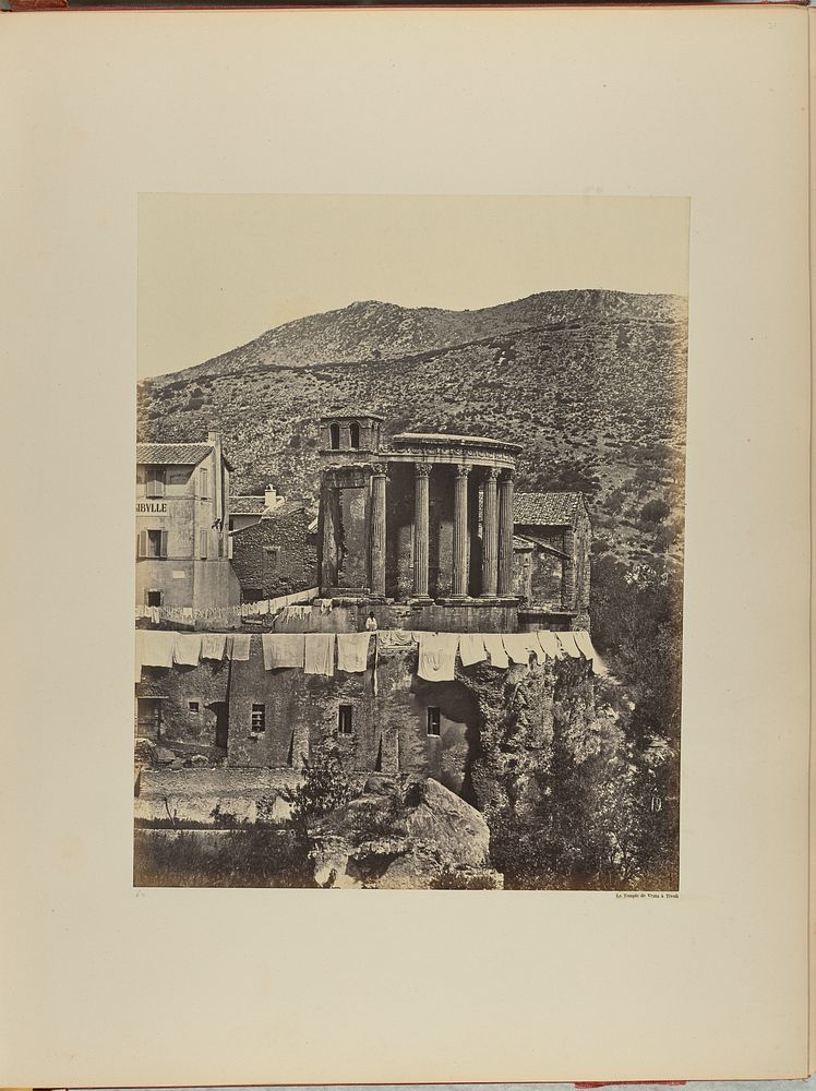 Le Temple de Vesta à Tivoli by James Anderson