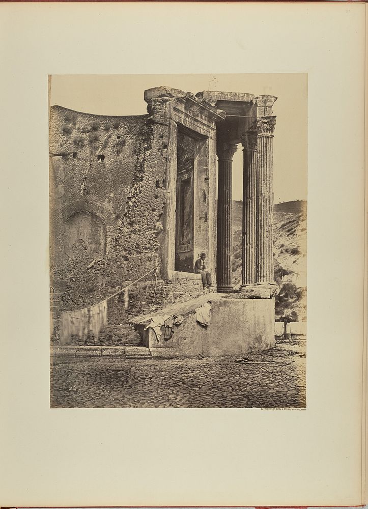 Le Temple de Vesta à Tivoli, avec la porte by James Anderson