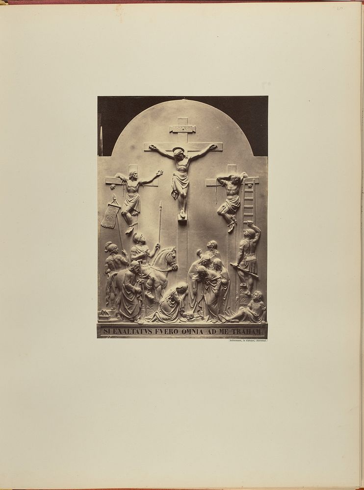 Achtermann, le Calvaire, bas-relief by James Anderson
