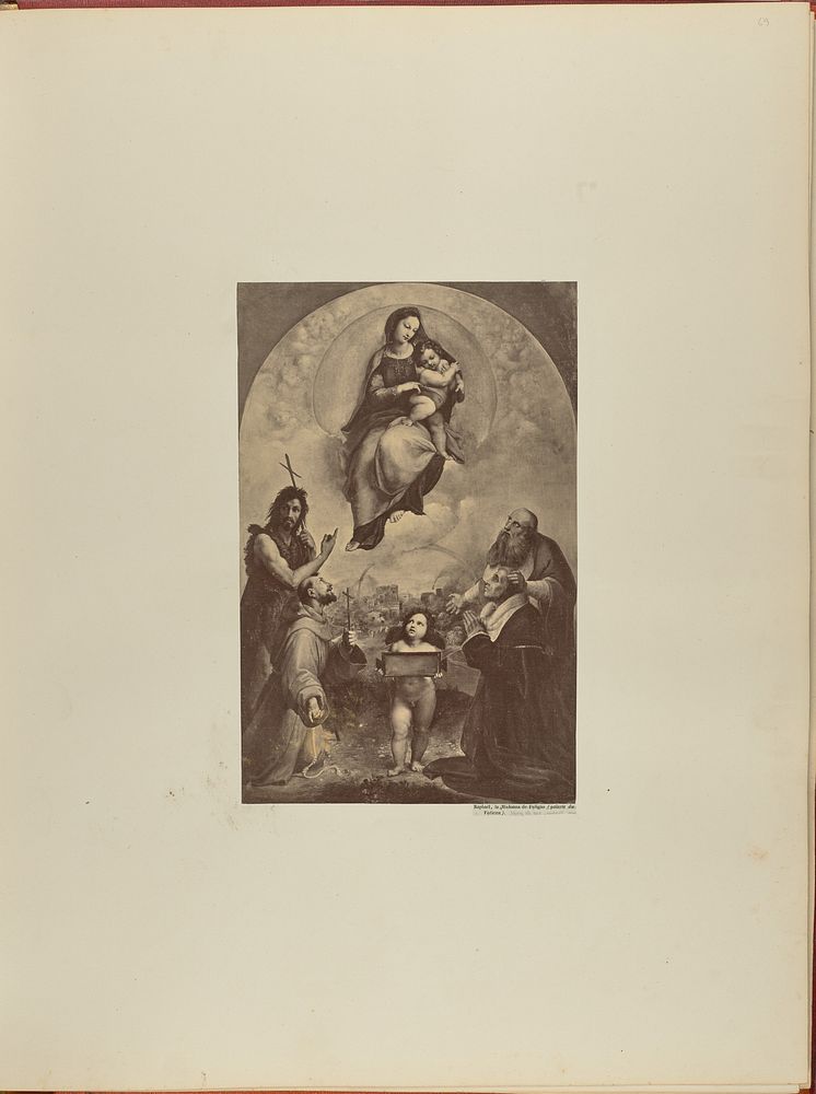 Raphaël, la Madonna de Foligno (galerie du Vatican) by James Anderson
