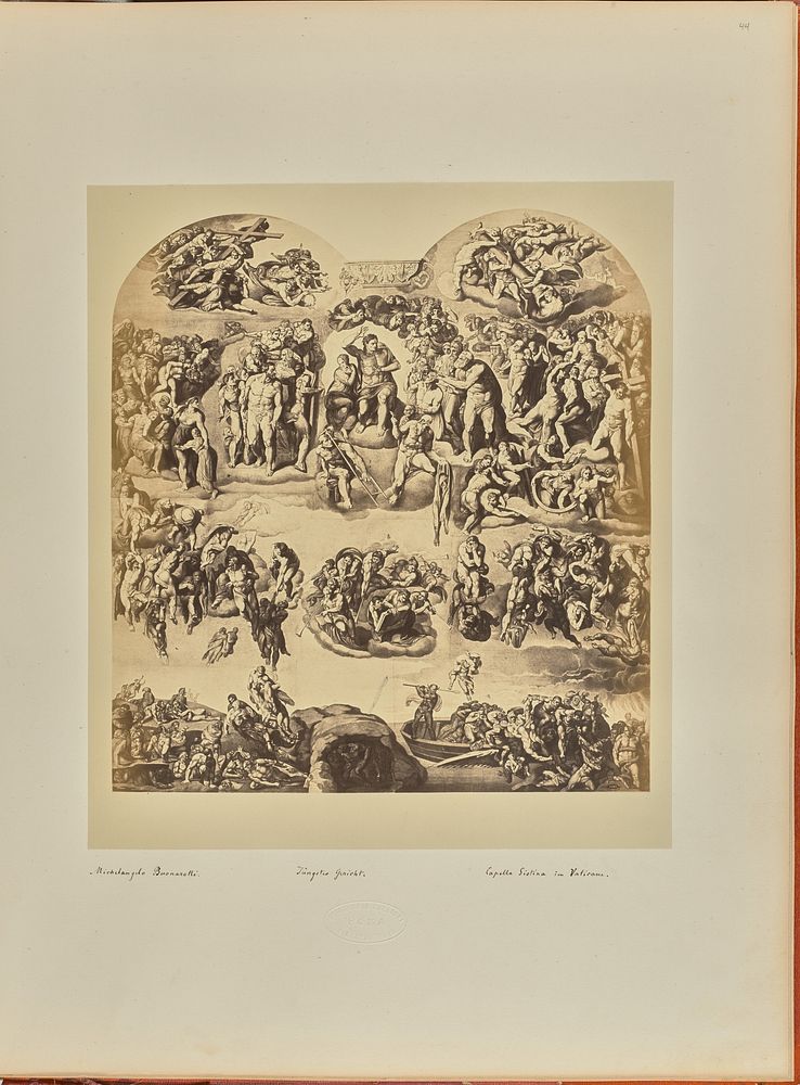 Michelangelo Buonarotti. Jüngstes Gericht. Capella Sistina im Vaticane by Tommaso Cuccioni