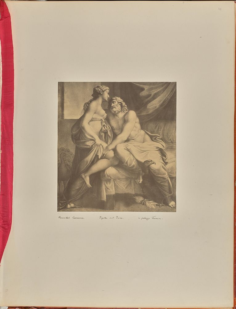 Hannibal Carraccio. Jupiter ūnd Juno. In Palazzo Farnese by Gustavo Reiger