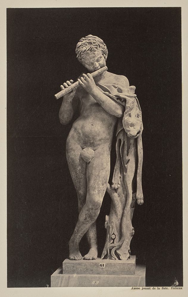 Faune jouant de la flute. Vatican by James Anderson