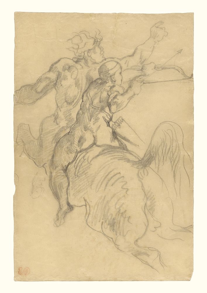 The Education of Achilles by Eugène Delacroix