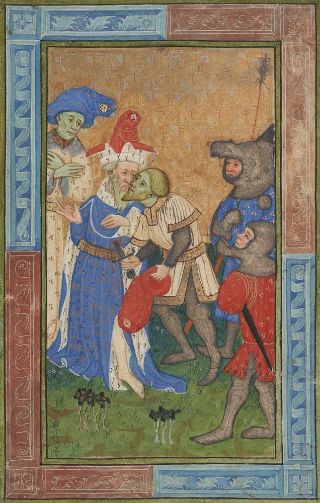 Assassination scene by Master of Trinity College Ms B 11 7